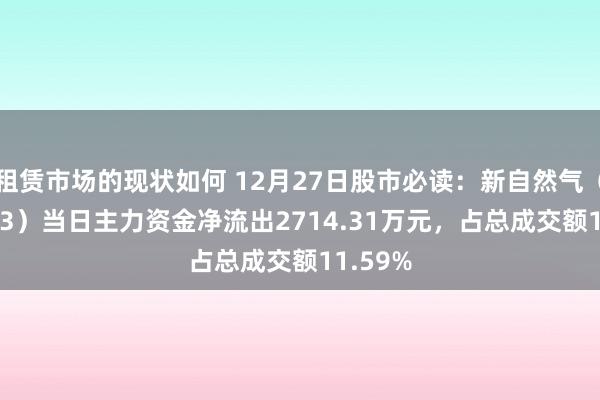 租赁市场的现状如何 12月27日股市必读：新自然气（603393）当日主力资金净流出2714.31万元，占总成交额11.59%